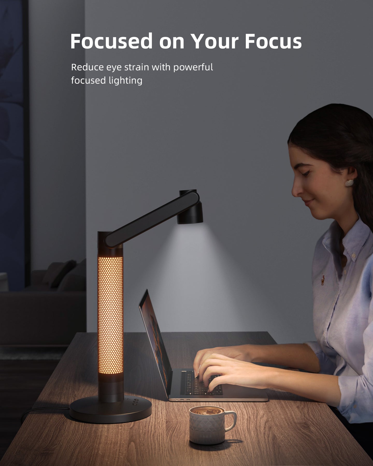 Lytmi 3-in-1 LED Desk Lamp, 360° Rotatable Architect Swing Arm Table L