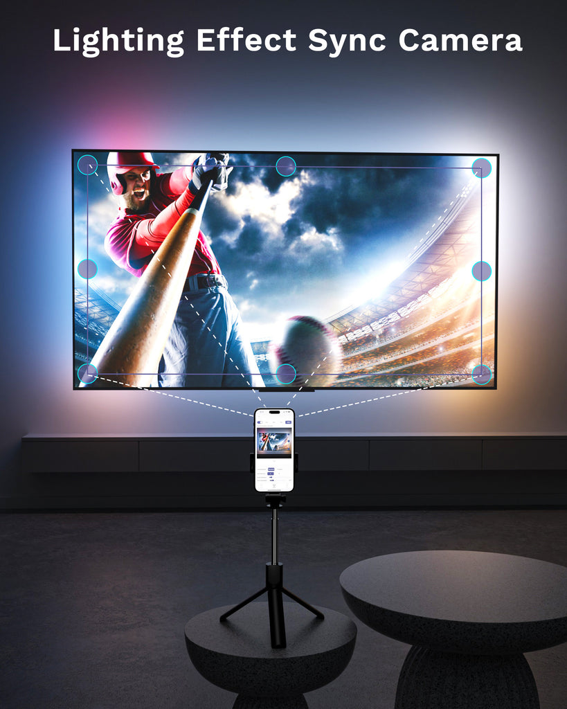 Lytmi LED Lights for TV LED Backlight, 13ft RGBIC TV Backlight for 25-55 inch TV, TV LED Light Sync with Music, Bluetooth APP Control, Multiple Scene Modes, TV Lights Behind That Change with TV