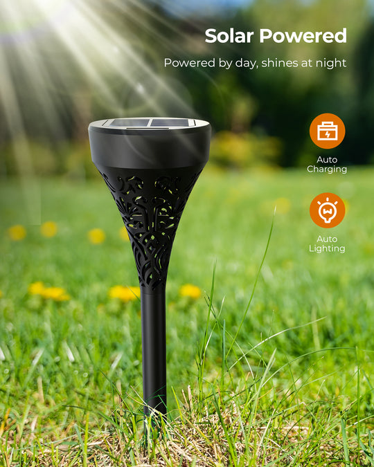 Lytmi Outdoor Solar Lights, 6 Pack LED Solar Pathway Lights