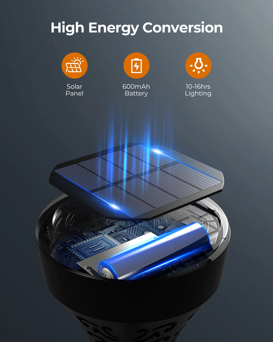 Lytmi Outdoor Solar Lights, 6 Pack LED Solar Pathway Lights