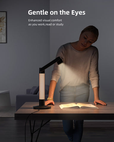 Lytmi 3-in-1 LED Desk Lamp, 360° Rotatable Architect Swing Arm Table Lamp with CRI95 Eye-caring Task Light
