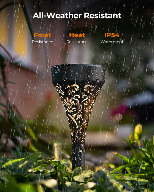 Lytmi Outdoor Solar Lights, 6 Pack LED Solar Pathway Lights