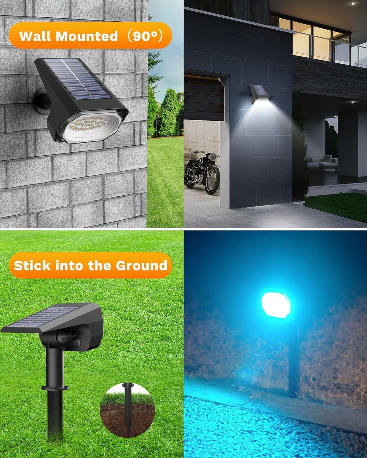 Solar lights for patio wall clearance