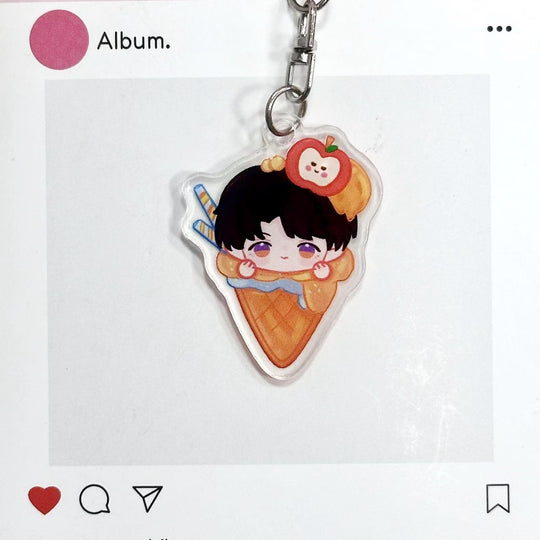 Love and Deepspace Ice Cream Keychain
