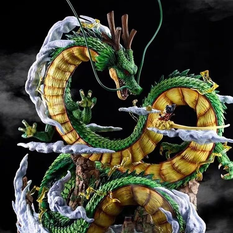 Dragon Ball Shenron and Kid Goku Figure