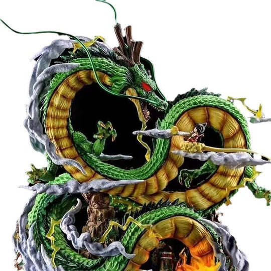 Dragon Ball Shenron and Kid Goku Figure